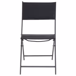 VidaXL 313082 chaise d'extérieur Terrace Tissu, Acier Noir