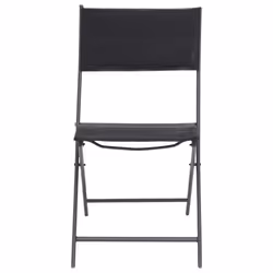 VidaXL 313083 chaise d'extérieur Terrace Acier Noir