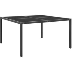 Vidaxl - Table de jardin Anthracite 130x130x72 cm Acier et verre