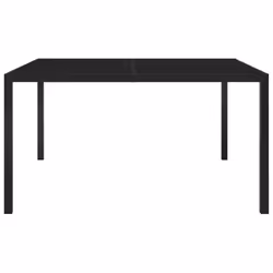 VidaXL 313099 table de jardin Noir