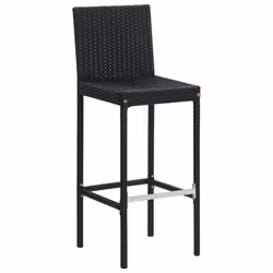 VidaXL 313435 chaise d'extérieur Terrace Siège rembourré Polyester, Polyuréthane, Acier Noir, Crème