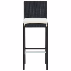 VidaXL 313435 chaise d'extérieur Terrace Siège rembourré Polyester, Polyuréthane, Acier Noir, Crème - Vue supplémentaire 4