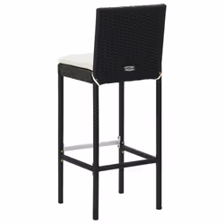 VidaXL 313435 chaise d'extérieur Terrace Siège rembourré Polyester, Polyuréthane, Acier Noir, Crème - Vue supplémentaire 6