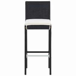 VidaXL 313437 chaise d'extérieur Terrace Siège rembourré Polyester, Polyuréthane, Acier Noir, Crème - Vue supplémentaire 4