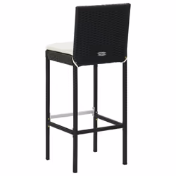 VidaXL 313437 chaise d'extérieur Terrace Siège rembourré Polyester, Polyuréthane, Acier Noir, Crème - Vue supplémentaire 6