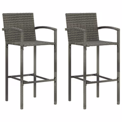 VidaXL 313453, Terrace, Polyuréthane, Acier, Gris, 520 mm, 560 mm, 1180 mm