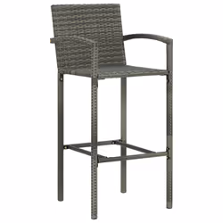 VidaXL 313453 chaise d'extérieur Terrace Polyuréthane, Acier Gris