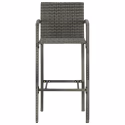 VidaXL 313453 chaise d'extérieur Terrace Polyuréthane, Acier Gris