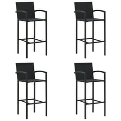 VidaXL 313455 chaise d'extérieur Terrace Polyuréthane, Acier Noir