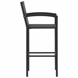 VidaXL 313455 chaise d'extérieur Terrace Polyuréthane, Acier Noir - Vue supplémentaire 4