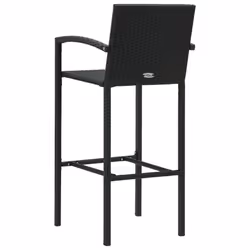 VidaXL 313455 chaise d'extérieur Terrace Polyuréthane, Acier Noir - Vue supplémentaire 5