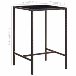VidaXL 313457 table de jardin Marron - Vue supplémentaire 6