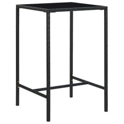 VidaXL 313458 table de jardin Noir