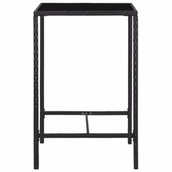 VidaXL 313458 table de jardin Noir