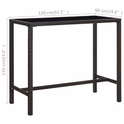 VidaXL 313460 table de jardin Marron - Vue supplémentaire 6