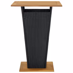 VidaXL 313465 table de jardin Noir