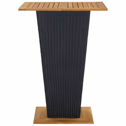 VidaXL 313465 table de jardin Noir