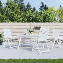 vidaXL Coussins de chaise de jardin - Lot de 4 - Gris 50x50 cm