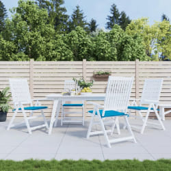 vidaXL Coussins de chaise jardin lot de 4