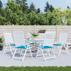 vidaXL Coussins jardin lot de 6 - Bleu