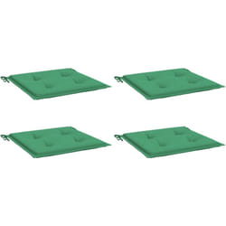 Vidaxl - Coussins de chaise jardin lot de 4 vert 50x50x3 cm tissu oxford
