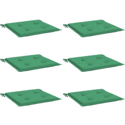 Coussins de chaise jardin lot de 6 vert 50x50x3 cm tissu oxford Vidaxl
