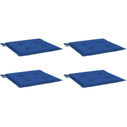Vidaxl - Coussins de chaise de jardin lot de 4 bleu royal 50x50x3 cm