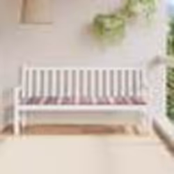 vidaXL Coussin de banc de jardin motif à carreaux rouges 180x50x3 cm