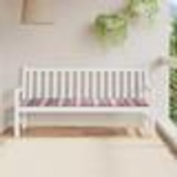 vidaXL Coussin de banc de jardin motif à carreaux rouges 180x50x3 cm