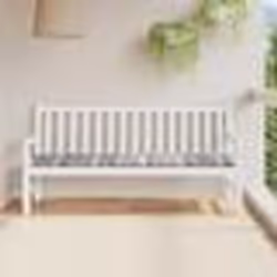 vidaXL Coussin de banc de jardin motif à carreaux gris 180x50x4 cm