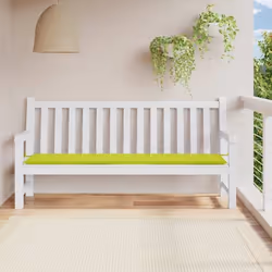 vidaXL Coussin de banc de jardin vert brillant 200x50x4cm tissu oxford