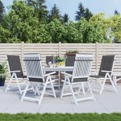 vidaXL Coussins de chaise jardin - Anthracite