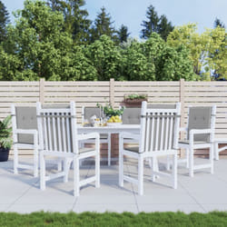 Vidaxl - Coussins de chaise de jardin à dossier bas lot de 6 gris