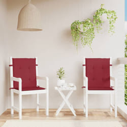 Vidaxl - Coussins de chaise de jardin à dossier bas lot de 2