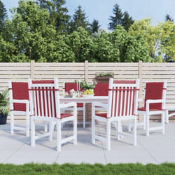 Vidaxl - Coussins de chaise de jardin à dossier bas lot de 6