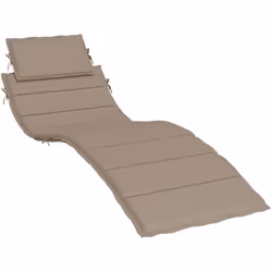 vidaXL Coussin de chaise longue taupe 186x58x4 cm tissu oxford