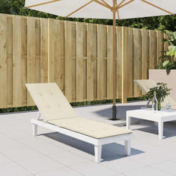 Vidaxl - Coussin de chaise de terrasse crème (75+105)x50x4 cm