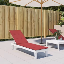 vidaXL Coussin de chaise de terrasse rouge bordeaux (75+105)x50x3 cm 314182