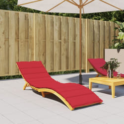 Vidaxl - Coussin de chaise longue rouge 200x50x3 cm tissu oxford