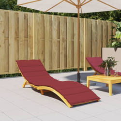 Vidaxl - Coussin de chaise longue rouge bordeaux 200x50x3cm tissu oxford