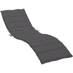 Coussin de chaise longue anthracite 200x60x3 cm tissu oxford Vidaxl