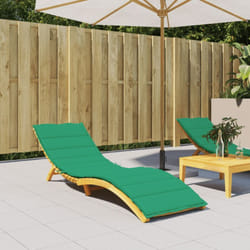 Vidaxl - Coussin de chaise longue vert 200x60x3 cm tissu oxford