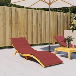 Donnez à votre espace de vie extérieur un nouveau look en un instant avec ce confortable coussin de chaise longue ! Matériau ...