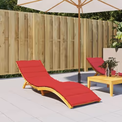 vidaXL Coussin de chaise longue rouge 200x70x3 cm tissu oxford