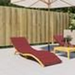 vidaXL Coussin de chaise longue rouge bordeaux 200x70x3cm tissu oxford