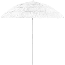Vidaxl - Parasol de plage Hawaii Blanc 240 cm