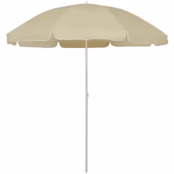 Le parasol de plage est fait de polyester anti-UV et anti-décoloration, parfait pour bloquer les rayons UV nocifs du soleil.  ...