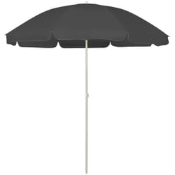 Parasol de plage anthracite 240 cm vidaXL