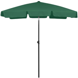 Parasol de plage vert 180x120 cm Vidaxl