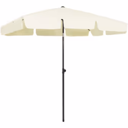 Le parasol de plage est fait de polyester anti-UV et anti-décoloration, ce qui est agréable pour bloquer les rayons UV nocifs ...